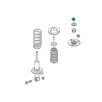 OEM Infiniti Nut-Knuckle Spindle Diagram - 40262-7S16C