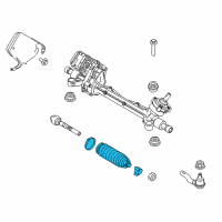 OEM Ford Police Interceptor Utility Boot Kit Diagram - AA5Z-3332-A