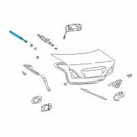 OEM 2003 Lexus LS430 Support Assy, Luggage Compartment Door Diagram - 64530-50031