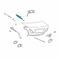 OEM 2002 Lexus LS430 Hinge Assy, Luggage Compartment Door, LH Diagram - 64520-50030