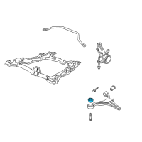 OEM 2005 Honda CR-V Bush, Front Compliance Diagram - 51391-S7A-801