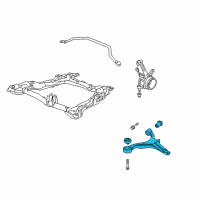 OEM 2005 Honda CR-V Arm, Left Front (Lower) Diagram - 51360-S9A-A11