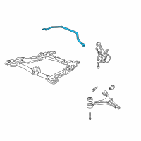OEM 2004 Honda CR-V Bar, FR. Strut Diagram - 74180-S9A-A00