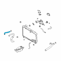 OEM 2002 Hyundai Santa Fe Hose-Radiator, Upper Diagram - 25411-26100