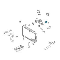 OEM 2000 Hyundai Sonata Thermostat Assembly Diagram - 25500-35531