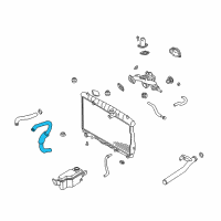 OEM 2006 Hyundai Santa Fe Hose-Radiator Lower Diagram - 25412-26100