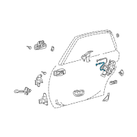 OEM 2002 Toyota Avalon Lock Cable Diagram - 69770-AC010