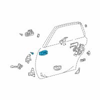 OEM 2000 Toyota Avalon Handle, Inside Diagram - 69205-AC010-E1