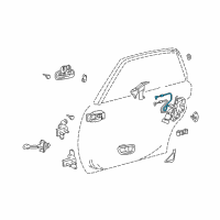 OEM Toyota Avalon Lock Rod Diagram - 69740-AC010