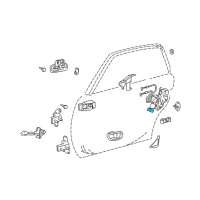 OEM Toyota Sequoia Actuator Diagram - 69130-AC010