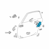 OEM 2000 Toyota Avalon Lock Diagram - 69305-AC010