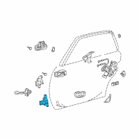 OEM 2002 Toyota Avalon Lower Hinge Diagram - 68770-AC010