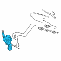 OEM 2021 Chevrolet Traverse Washer Reservoir Diagram - 84273973