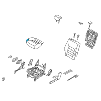 OEM 2019 Kia Sorento Pad Assembly-Rear Seat Cushion Diagram - 89250C6000