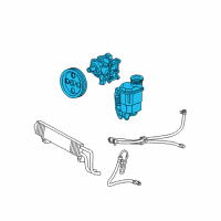 OEM Ram Power Steering Pump Diagram - 68070906AC