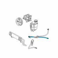 OEM 2011 Ram 2500 Power Steering Hose Diagram - 68064974AA