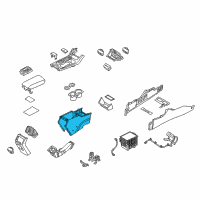 OEM Hyundai Console Assembly-Floor Rear Diagram - 84620-C2000-PPB