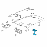 OEM 2013 Buick Regal Dome Lamp Assembly Diagram - 20959400