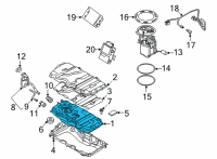 OEM 2022 BMW 330e xDrive METAL FUEL TANK Diagram - 16-11-9-425-973