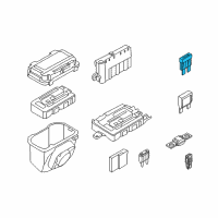 OEM 2013 BMW ActiveHybrid 3 Fuse Diagram - 61-13-1-372-528