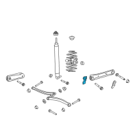 OEM 2006 Lincoln Town Car Lower Control Arm Lock Nut Diagram - -W705543-S436