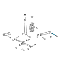 OEM Mercury Upper Arm Bolt Diagram - -W712820-S439