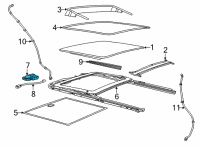 OEM Jeep SUNROOF Diagram - 68498335AA