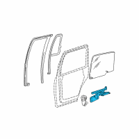 OEM 2000 Ford Expedition Window Regulator Diagram - XL1Z-7827008-AA