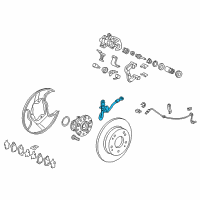 OEM 2012 Honda Civic Hose Set, Right Rear Brake (Disk) Diagram - 01466-TR0-A50