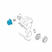 OEM 2000 Nissan Sentra Thermostat Housing Diagram - 11061-2J201