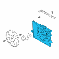 OEM 2017 Hyundai Santa Fe Sport SHROUD-Radiator Diagram - 25350-4Z500