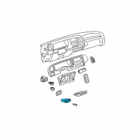 OEM GMC K1500 Suburban Meter Asm-Engine Hour Diagram - 15980786