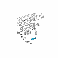 OEM 1999 Chevrolet K2500 Suburban Heater & Air Conditioner Control Assembly * Mating Connt Diagram - 9378815