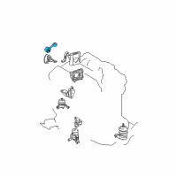 OEM 2002 Toyota Camry Mount Diagram - 12363-20120