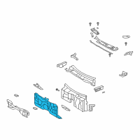 OEM 2015 Lexus LS600h Panel Sub-Assy, Dash Diagram - 55101-50120