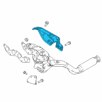 OEM 2020 Ford EcoSport Heat Shield Diagram - GN1Z-9N454-E