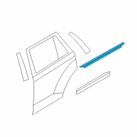 OEM 2012 Ford Edge Belt Weatherstrip Diagram - CT4Z-7825597-A
