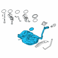 OEM Honda Set, Fuel Tank Complete Diagram - 17044-TBA-A05