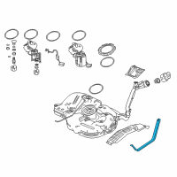 OEM 2018 Honda Civic Band Complete, Fuel Tank Diagram - 17521-TBA-A00