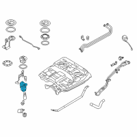 OEM Hyundai Fuel Filter L/Life Assembly Diagram - 31112-3J500