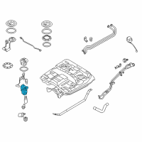 OEM 2009 Hyundai Veracruz Fuel Filter L/Life Assembly Diagram - 31112-3J500