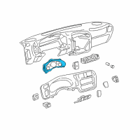 OEM GMC Jimmy Instrument Cluster Assembly Diagram - 9353725