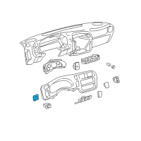 OEM Chevrolet S10 Switch Asm-Headlamp Diagram - 15755955