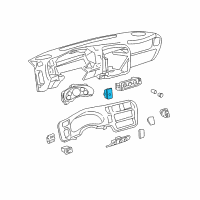 OEM 1999 Chevrolet Blazer Switch, Rear Window Wiper & Washer & End Gate Window Release Diagram - 15028757