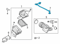 OEM 2020 Cadillac CT5 PCV Tube Diagram - 55512285