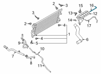 OEM 2017 Ford F-150 Overflow Hose Diagram - FL3Z-8075-A