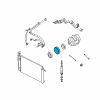 OEM 2012 Lincoln MKZ Pulley Diagram - 7H6Z-19D784-A