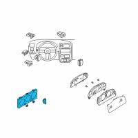 OEM 2003 Nissan Xterra Control Assembly Diagram - 27510-ZD005