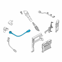 OEM 2020 Kia Cadenza Sensor-Knock, RH Diagram - 393203L100