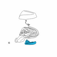 OEM Toyota RAV4 Prime Turn Signal Lights Diagram - 817300R020
